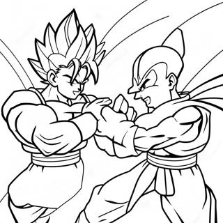 Vegito Vs Majin Buu Coloring Page 17680-14252