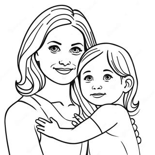 Mommy And Me Coloring Pages