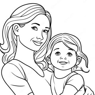 Mommy And Me Coloring Page 17689-14254