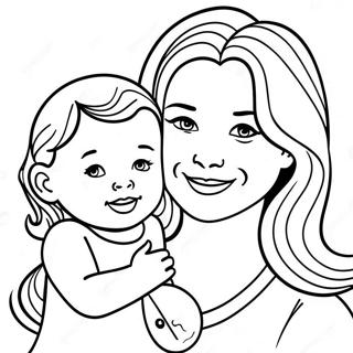 Mommy And Me Coloring Page 17689-14255