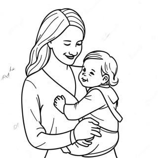 Mommy And Me Coloring Page 17689-14256