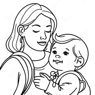 Adventurous Mommy And Child Coloring Page 17690-14260