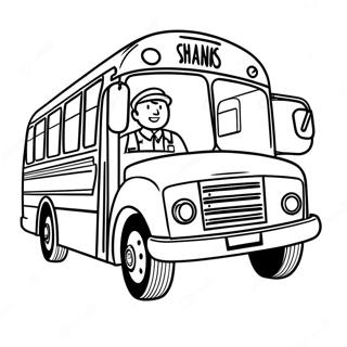 Bus Driver Thank You Card Coloring Page 17699-14265