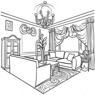 Barbie Dream House Interior Coloring Page 17709-14270