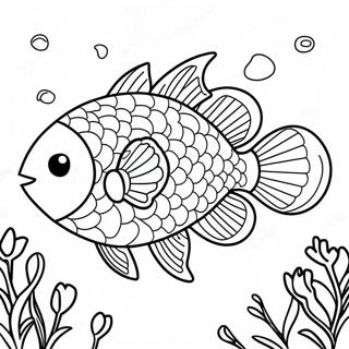 Rainbow Fish Coloring Pages