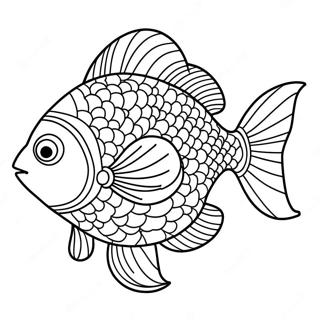 Rainbow Fish Coloring Page 17729-14282