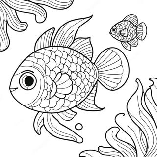 Rainbow Fish Coloring Page 17729-14283