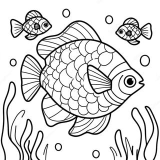 Rainbow Fish Coloring Page 17729-14284