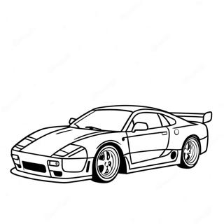 Fast Turbo Car Coloring Page 17740-14293