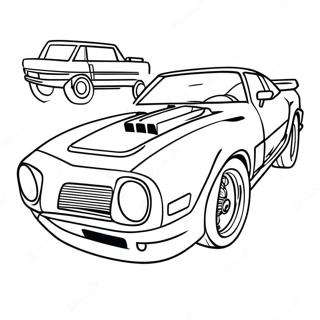 Fast Turbo Car Coloring Page 17740-14294