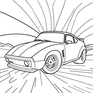 Fast Turbo Car Coloring Page 17740-14295