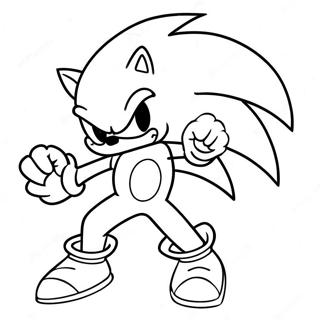 Sonic The Werehog In Action Coloring Page 17760-14313