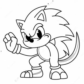 Sonic The Werehog In Action Coloring Page 17760-14315