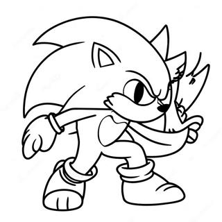 Sonic The Werehog In Action Coloring Page 17760-14316