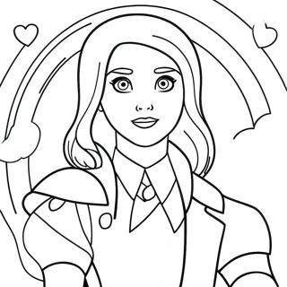 Mal Descendants With Magical Powers Coloring Page 17770-14339