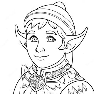 Elf Coloring Page For Adults 17779-14322