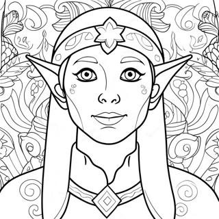 Elf Coloring Page For Adults 17779-14323