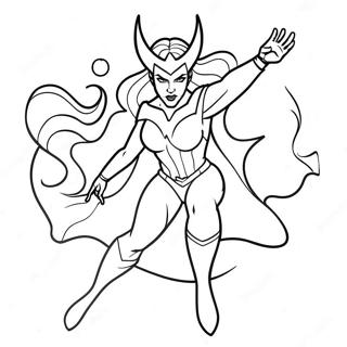 Scarlet Witch Coloring Page 17809-14345