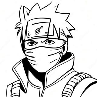 Kakashi Coloring Pages