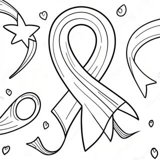 Colorful Red Ribbon Week Celebration Coloring Page 17820-14358