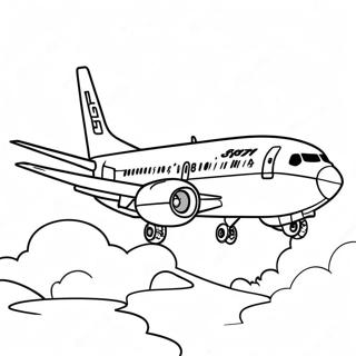 Boeing 737 Coloring Page 17829-14367