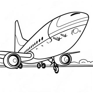 Boeing 737 Coloring Page 17829-14368