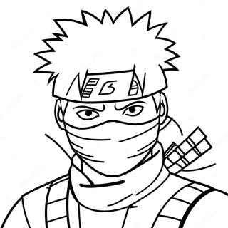 Kakashi In Action Coloring Page 1782-1465