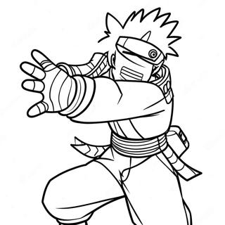 Kakashi In Action Coloring Page 1782-1466