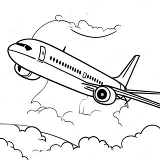 Boeing 737 In Flight Coloring Page 17830-14369