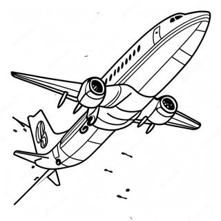 Boeing 737 In Flight Coloring Page 17830-14372