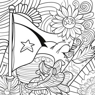 Cuba Flag Coloring Page 17859-14390