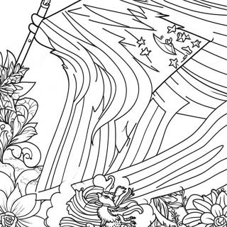 Cuba Flag Coloring Page 17859-14391