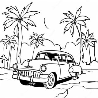 Colorful Cuban Landscape Coloring Page 17860-14400