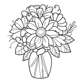 Finished Flowers Coloring Pages