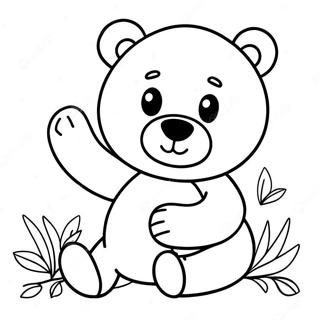 Hey Bear Coloring Pages