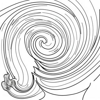 Powerful Hurricane Swirling Coloring Page 17890-14420