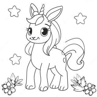 Bunny Unicorn Coloring Page 17899-14423