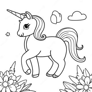 Bunny Unicorn Coloring Page 17899-14424