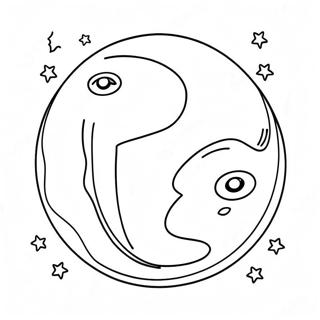 Celestial Moon Coloring Page 17919-14440