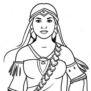 Pocahontas Coloring Page 1791-1475