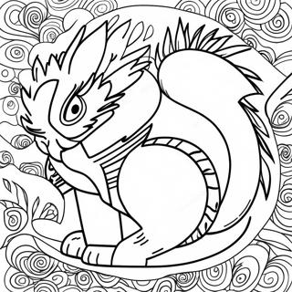 Nine Tailed Fox Naruto Coloring Pages