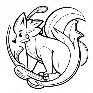 Nine Tailed Fox Naruto Coloring Page 17939-14454