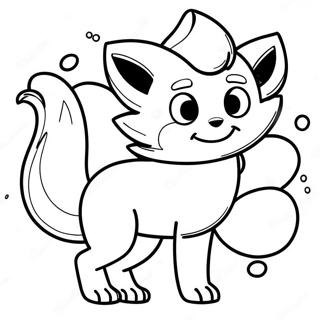 Cute Nine Tailed Fox Naruto Coloring Page 17940-14459