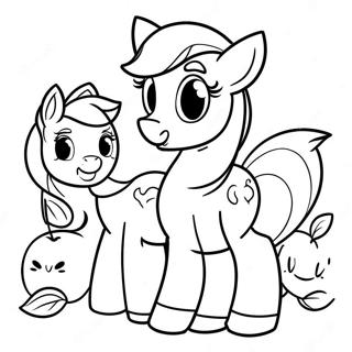 Apple Jack With Friends Coloring Page 17970-14478