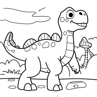 Spot The Dinosaur Coloring Page 17980-14485