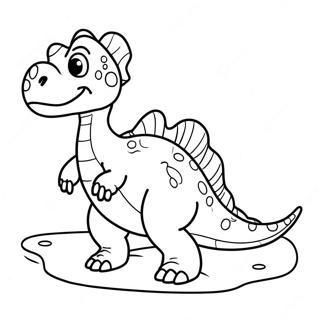 Spot The Dinosaur Coloring Page 17980-14486