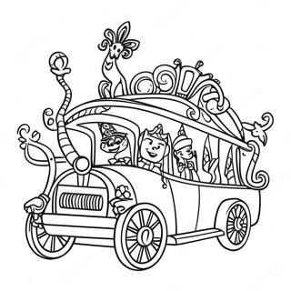 Vibrant Mardi Gras Parade Coloring Page 17990-14493