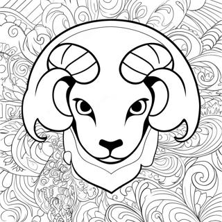 La Rams Logo Coloring Page 17999-14503