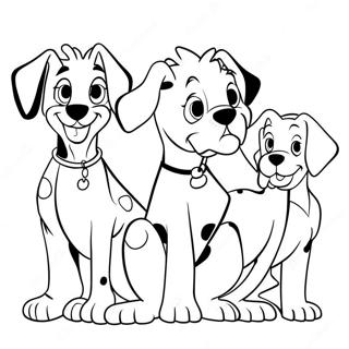 101 Dalmatians Coloring Page 18009-14510