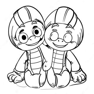 Mikey And Jj Coloring Pages